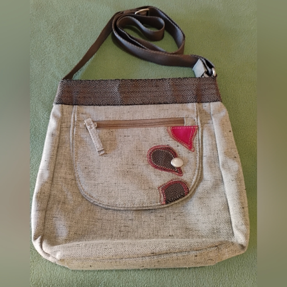 Haiku canvas crossbody bag